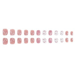 Press-On Nail Set Festive Reindeer & Candy Cane Reusable