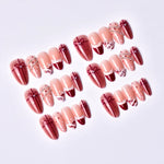 Press-On Nail Set Gift-Themed Designs & Easy Application