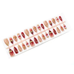 Press-On Nail Set Holiday Designs Easy Application