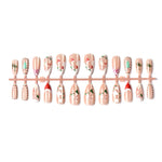 Press-On Nail Set Holiday Designs Easy Apply & Long-Lasting