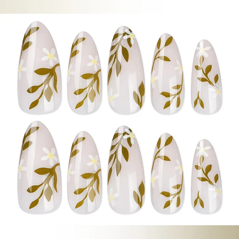 Press-On Nail Set Holiday Designs Gel Polish & Buffing Strips