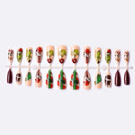 Press-On Nail Set Holiday Designs & No Adhesive