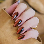 Press-On Nail Set Holiday Designs No-Glue & Lightweight