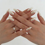Press-On Nail Set Holiday Designs No-Glue & Lightweight