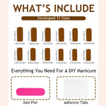 Press-On Nail Set Luxurious Embellishments Easy Application