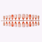Press-On Nail Set Snowflake & Heart Designs