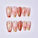 Press-On Nail Set Winter Motifs Self-Adhesive & Long-Lasting
