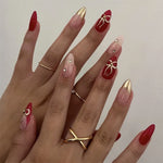 Press-On Nails 3D Embellished Self-Adhesive