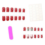 Press-On Nails Christmas Acrylic Set of 24