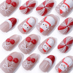 Press-On Nails Christmas Designs Glue-Free & Multiple Sizes