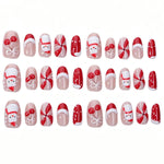 Press-On Nails Christmas Designs Glue-Free & Multiple Sizes