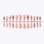 Press-On Nails Christmas Nail Art Glossy Peel & Stick