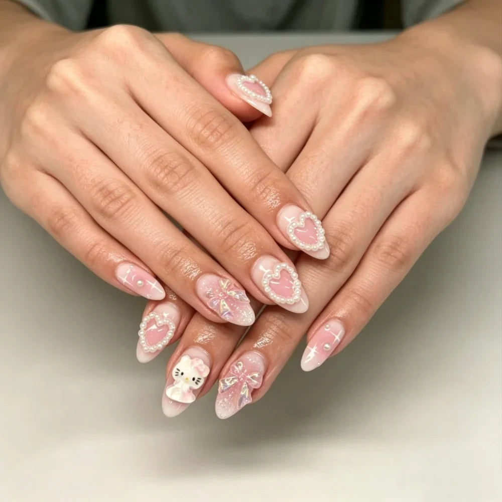 Press-On Nails Festive Designs Buffing Strips & Gel Polish