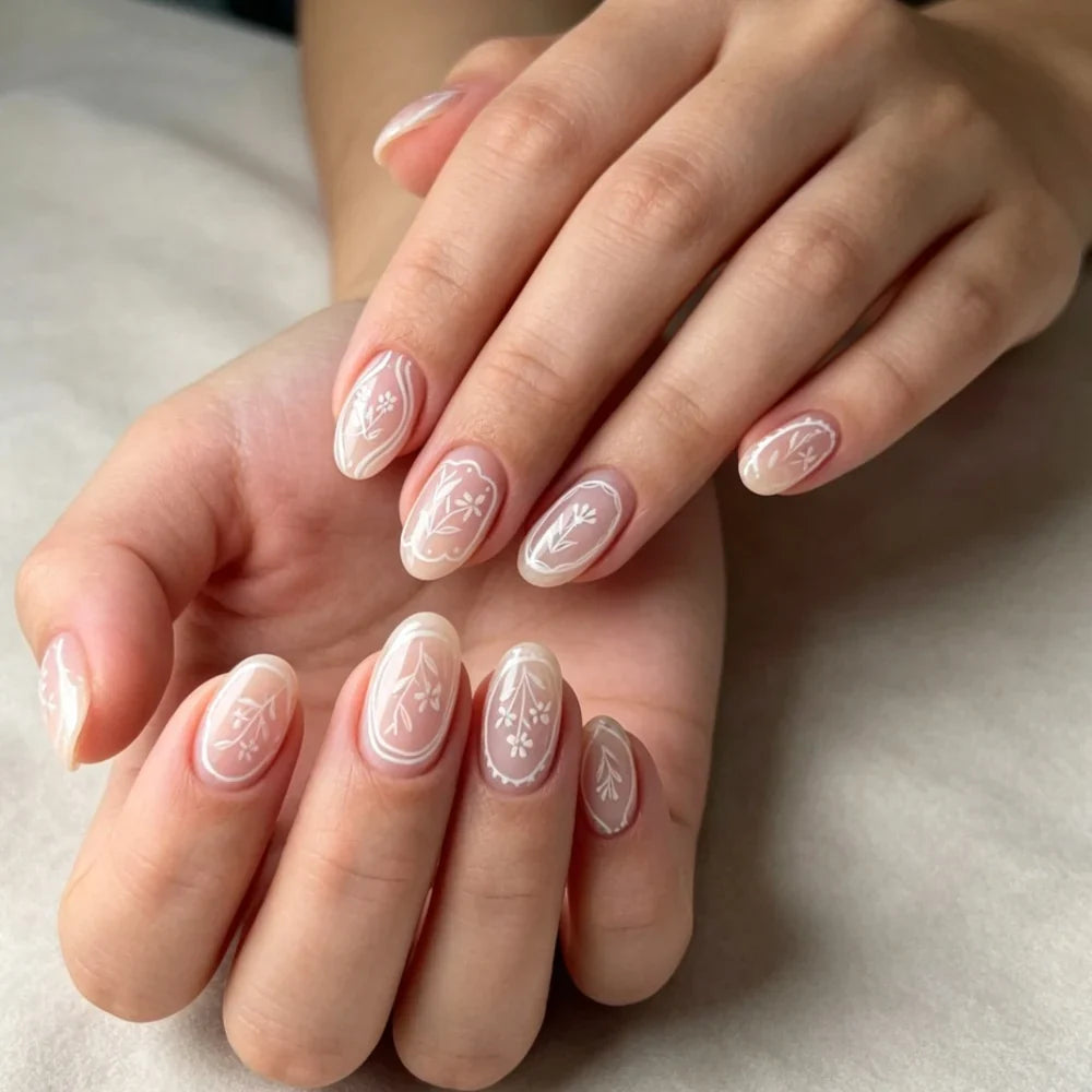 Press-On Nails Festive Designs Gel Polish & Buffing Strips