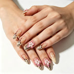 Press-On Nails Festive Designs Gel Polish & Buffing Strips