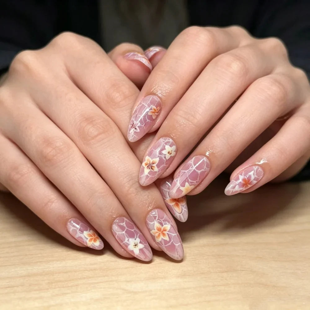 Press-On Nails Festive Designs Gel Polish & Buffing Strips