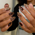 Press-On Nails Festive Designs Gel Polish & Buffing Strips