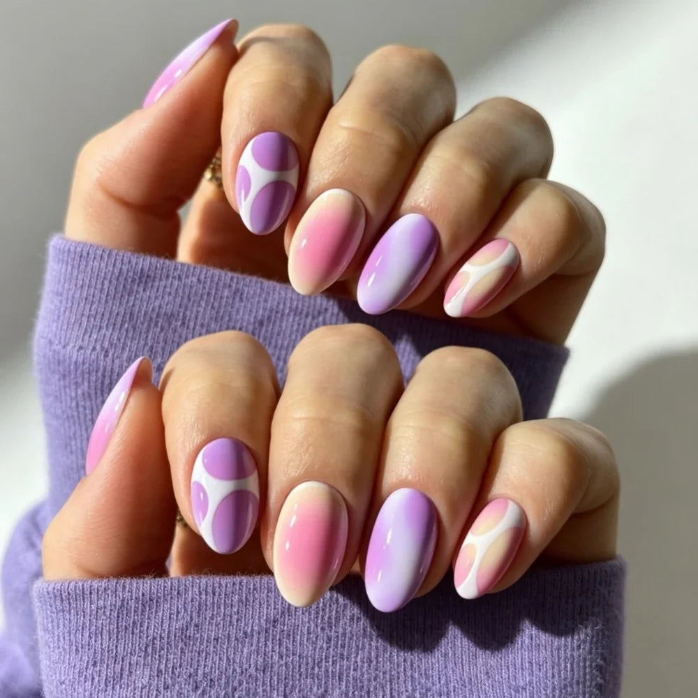 Press-On Nails Festive Designs Gel Polish & Buffing Strips