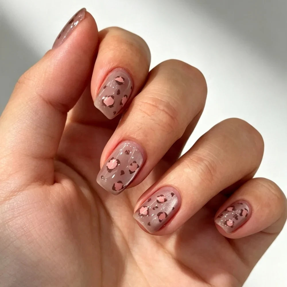 Press-On Nails Festive Designs Gel Polish & Buffing Strips