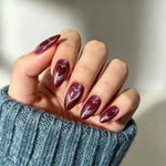 Press-On Nails Festive Designs Gel Polish & Buffing Strips