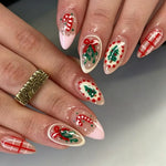 Press-On Nails Festive Holiday Designs Custom Fit