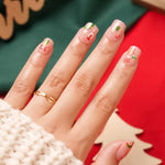 Press-On Nails Festive Holiday Strong Adhesive & Long-Lasting Wear