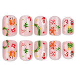 Press-On Nails Festive Holiday Strong Adhesive & Long-Lasting Wear