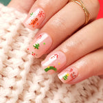 Press-On Nails Holiday Designs Gel Finish & Strong Adhesive