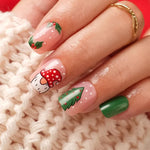 Press-On Nails Holiday Designs Peel-and-Press Comfortable Fit