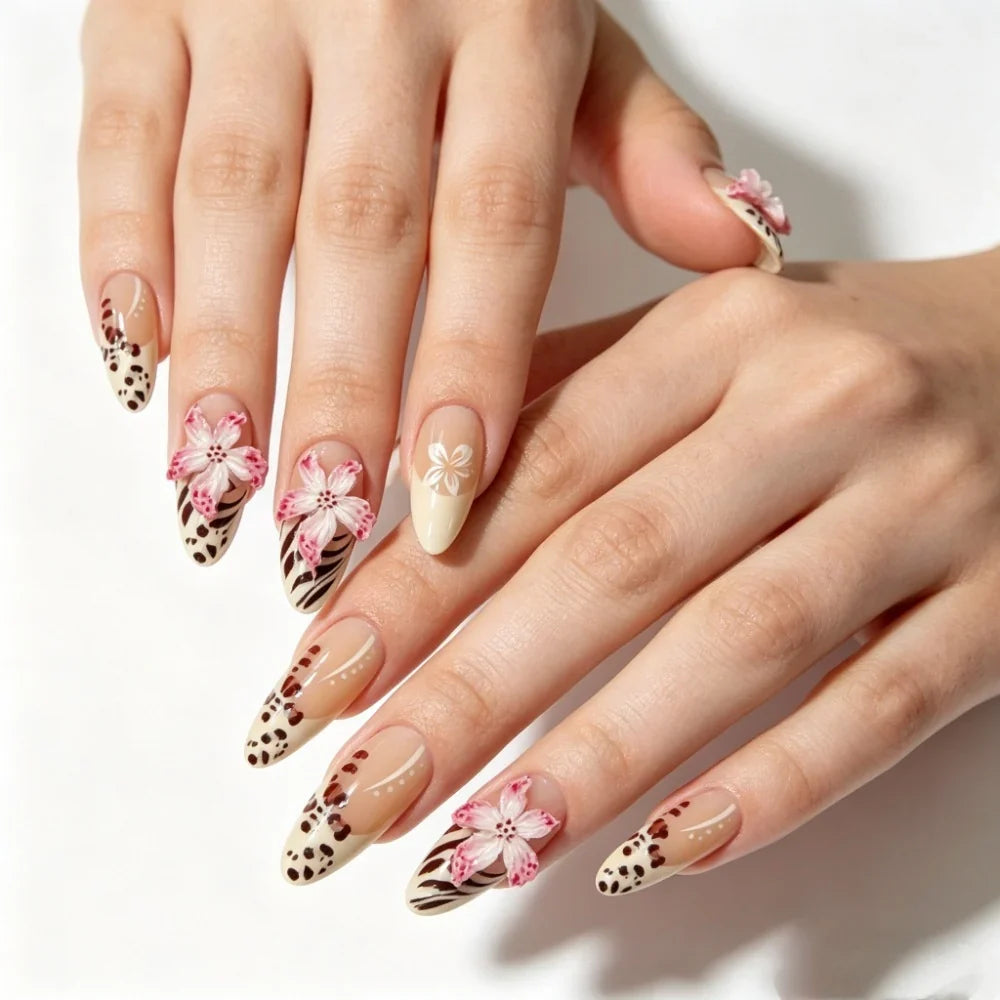 Press-On Nails Holiday Designs Peel-and-Press Comfortable Fit