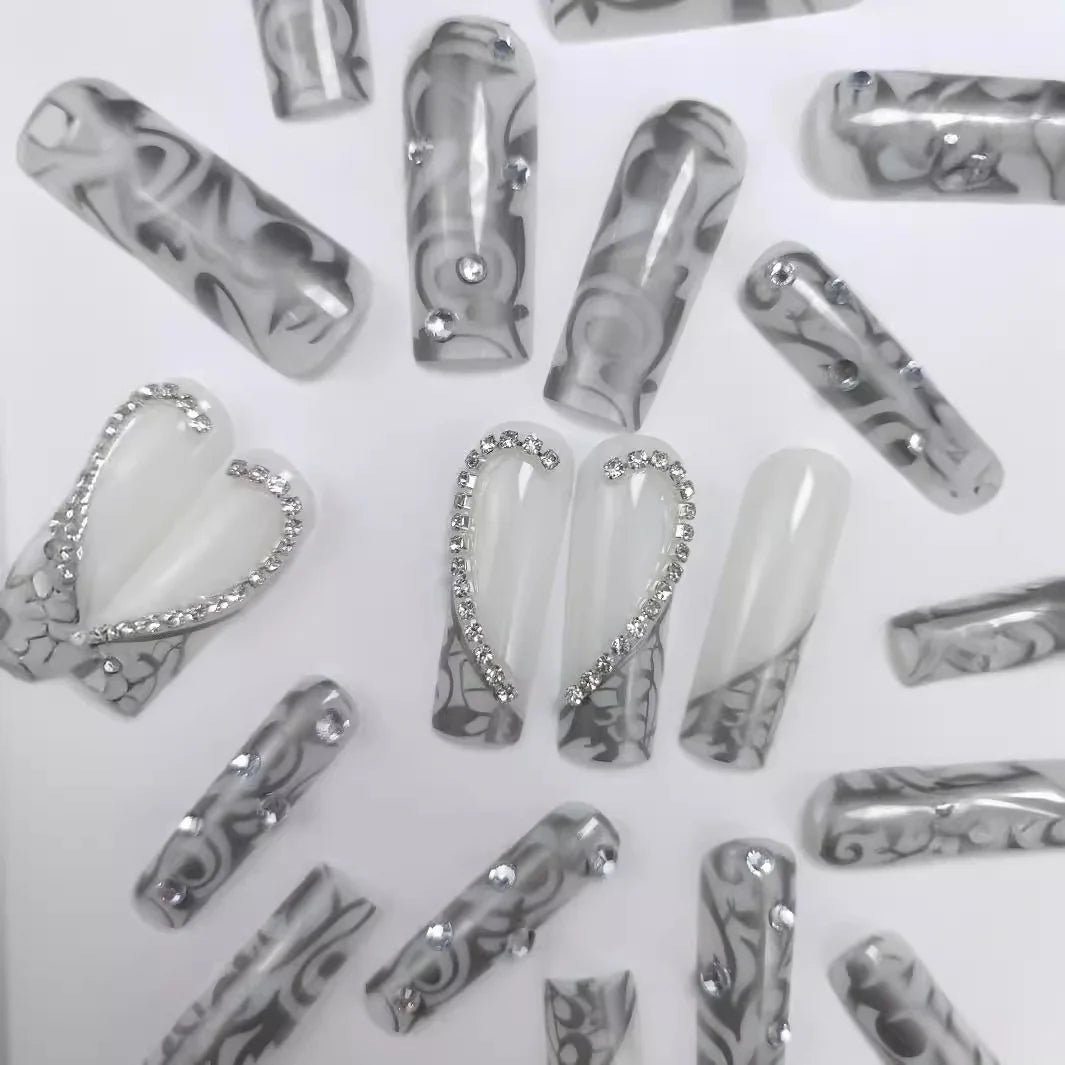 Press-On Nails Holiday Peel-And-Press Reusable & Durable