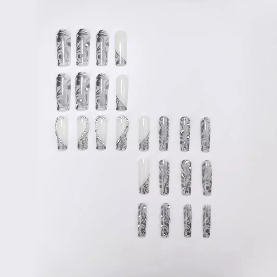 Press-On Nails Holiday Peel-And-Press Reusable & Durable