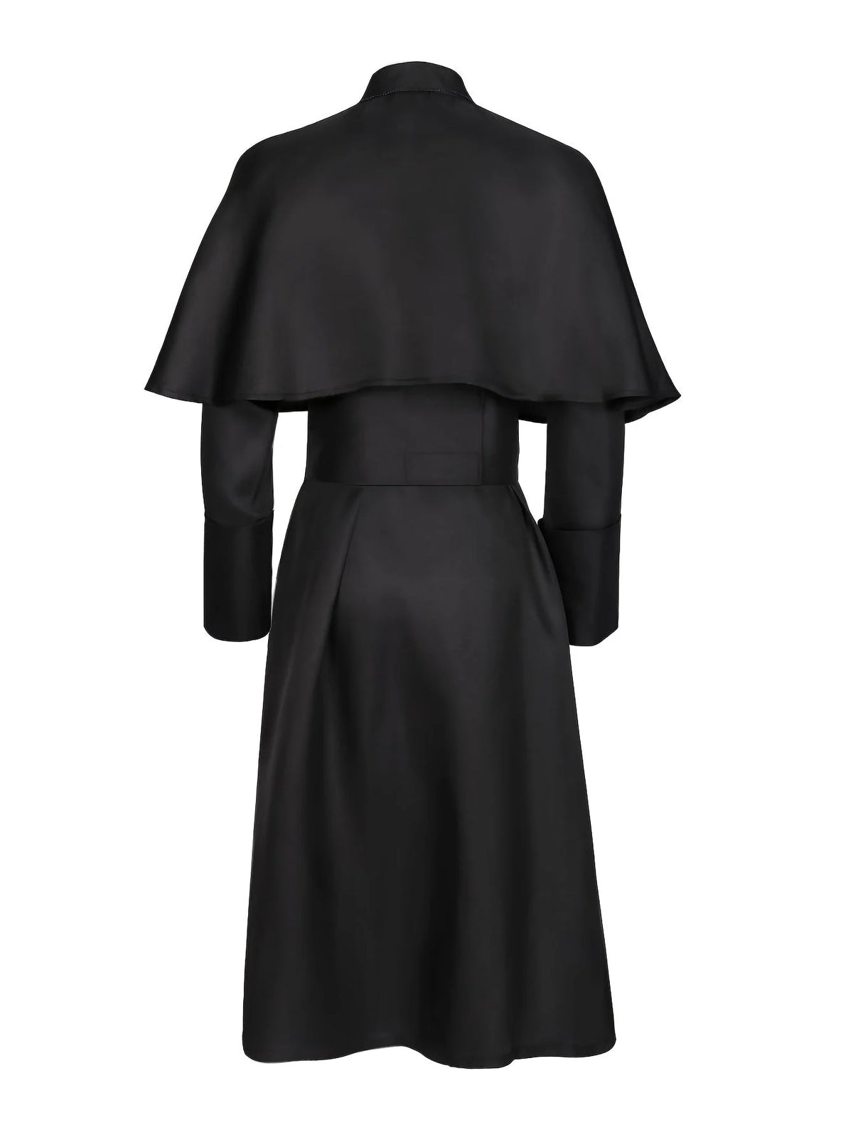 Priest Costume Full-Length Robe Cape & Cross Accessory