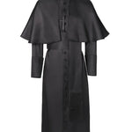 Priest Costume Full-Length Robe Cape & Cross Accessory