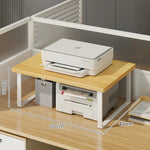 Printer Stand Bamboo Desk Riser With Cable Routing