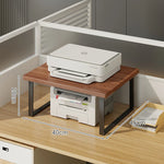 Printer Stand Bamboo Desk Riser With Cable Routing