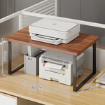 Printer Stand Bamboo Desk Riser With Cable Routing