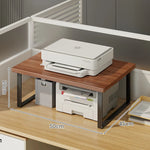 Printer Stand Bamboo Desk Riser With Cable Routing