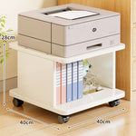 Printer Stand Open Storage Shelf Swivel Casters With Locking Brakes