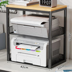 Printer Stand Two-Tier Mesh Compact Organizer