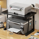 Printer Stand Two-Tier Space-Saving Desk Organizer