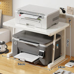 Printer Stand Two-Tier Space-Saving Desk Organizer