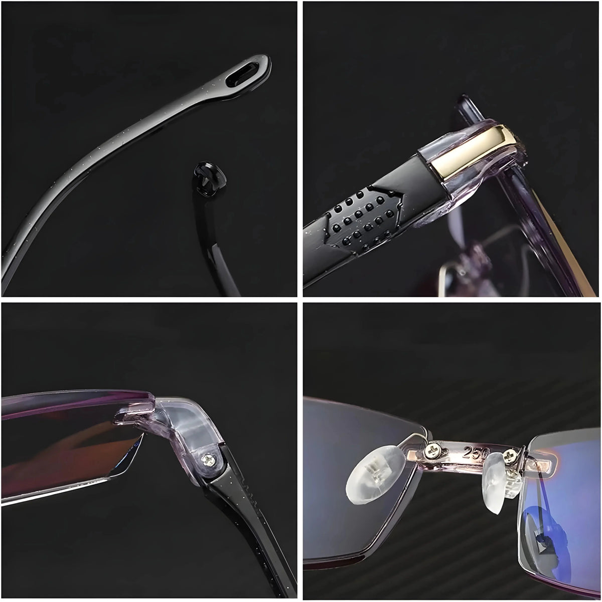Progressive Reading Glasses Blue Light Filter UV400 Protection