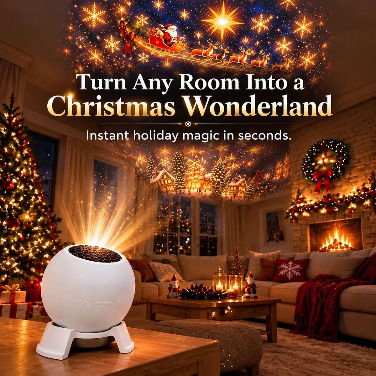 Projection Night Light Themed Scene USB Powered