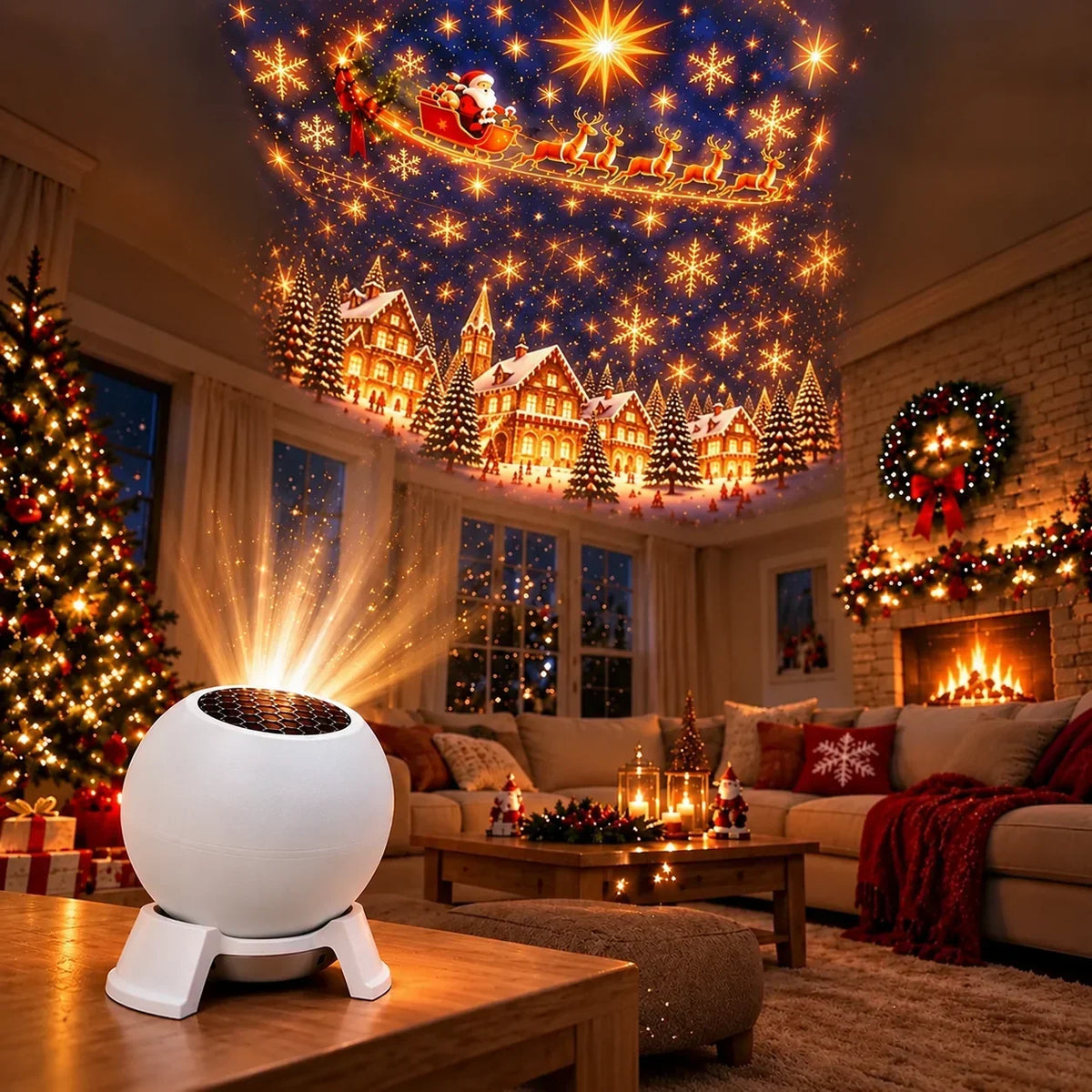 Projection Night Light Themed Scene USB Powered