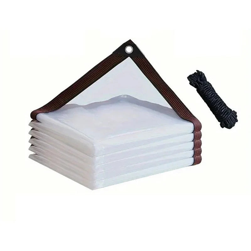 Protective Tarp Clear Tear-Resistant Weather-Resistant