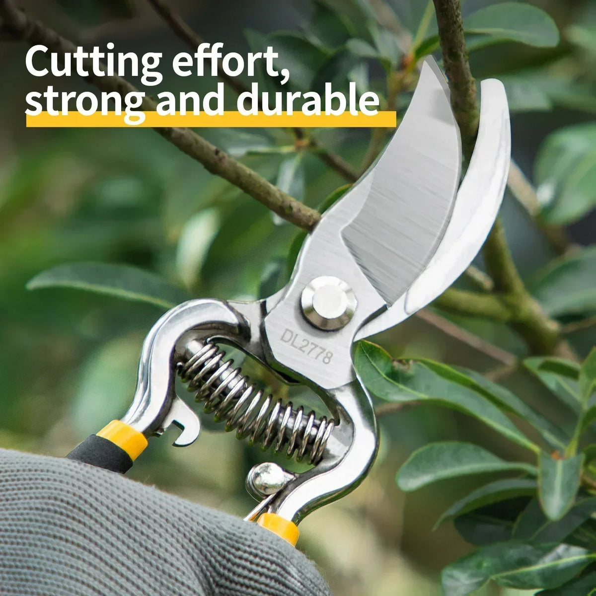 Pruning Shears 55 Carbon Steel Ergonomic Non-Slip Handle