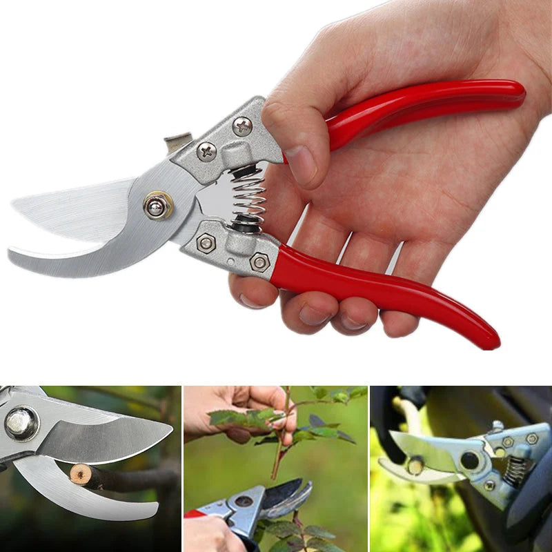 Pruning Shears Carbon Steel Blade Ergonomic Aluminum Handle