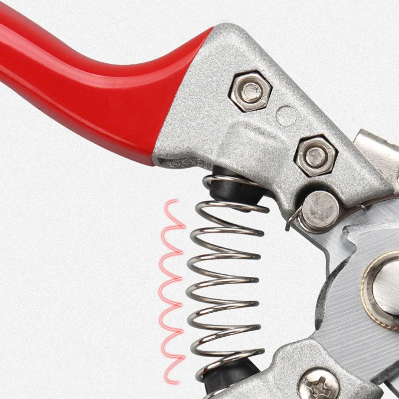 Pruning Shears Carbon Steel Blade Ergonomic Aluminum Handle