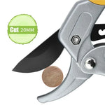 Pruning Shears Ergonomic Rubberized Grip Sharp Blades